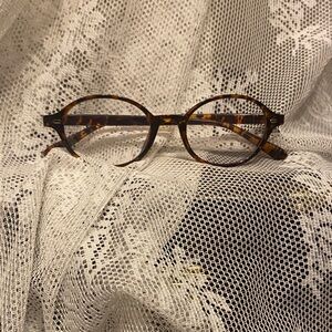 blue light Tortoise Shell Round Glasses